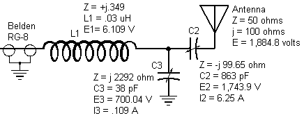 Typical tuning system at the base of an antenna